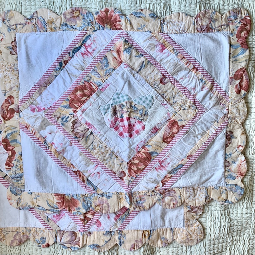 VINTAGE COTTAGECORE FLORAL AND GINGHAM  SOFT PILLOW CASES SET OF 2